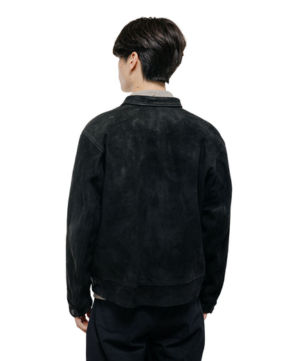 Old Joe Patina Horse-Hide Cossack Jacket Rough Out Patina Black