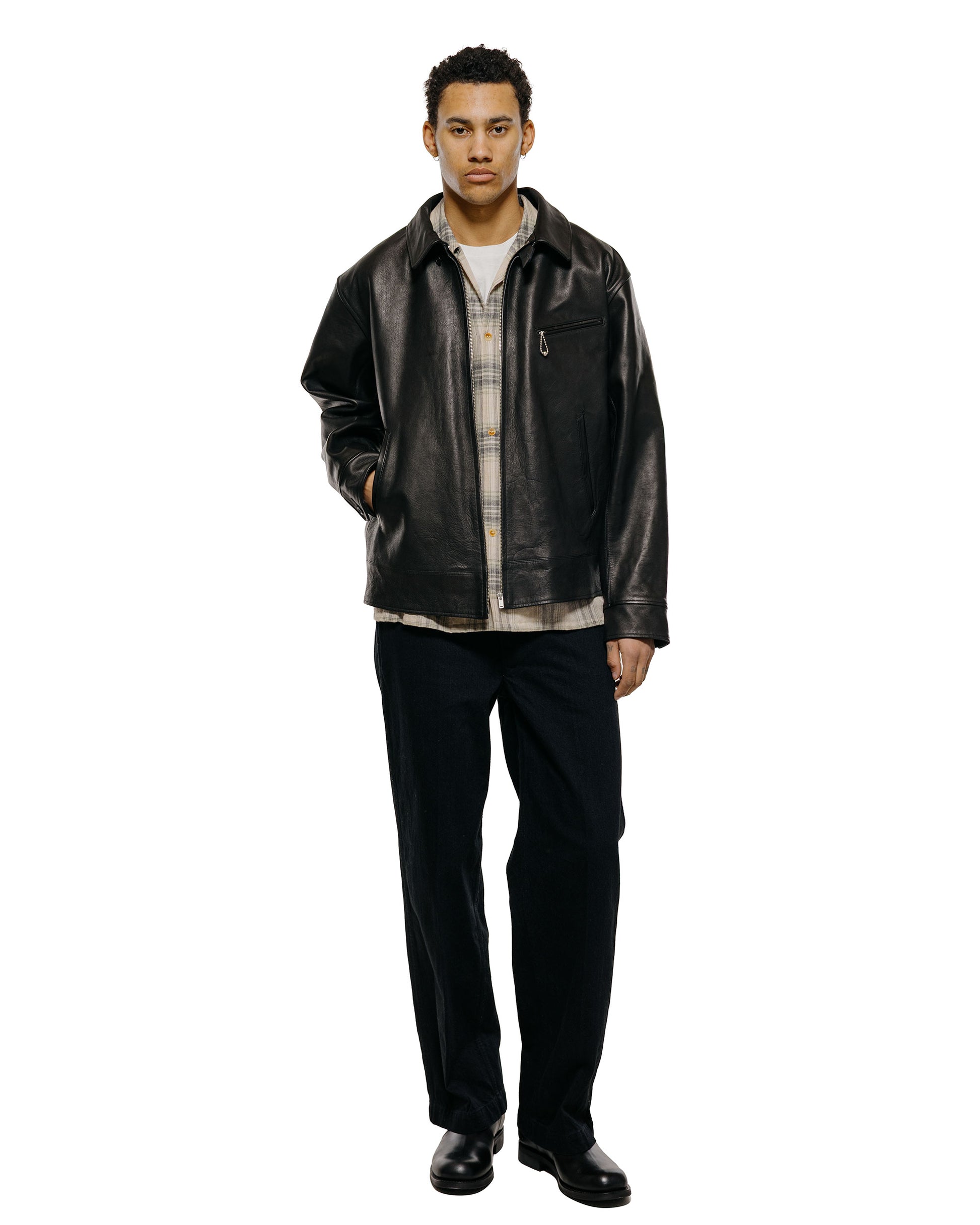 lost & found Old Joe Old Joe Patina Horse-Hide Hercules Jacket Patina Black