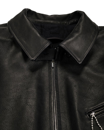 lost & found Old Joe Old Joe Patina Horse-Hide Hercules Jacket Patina Black