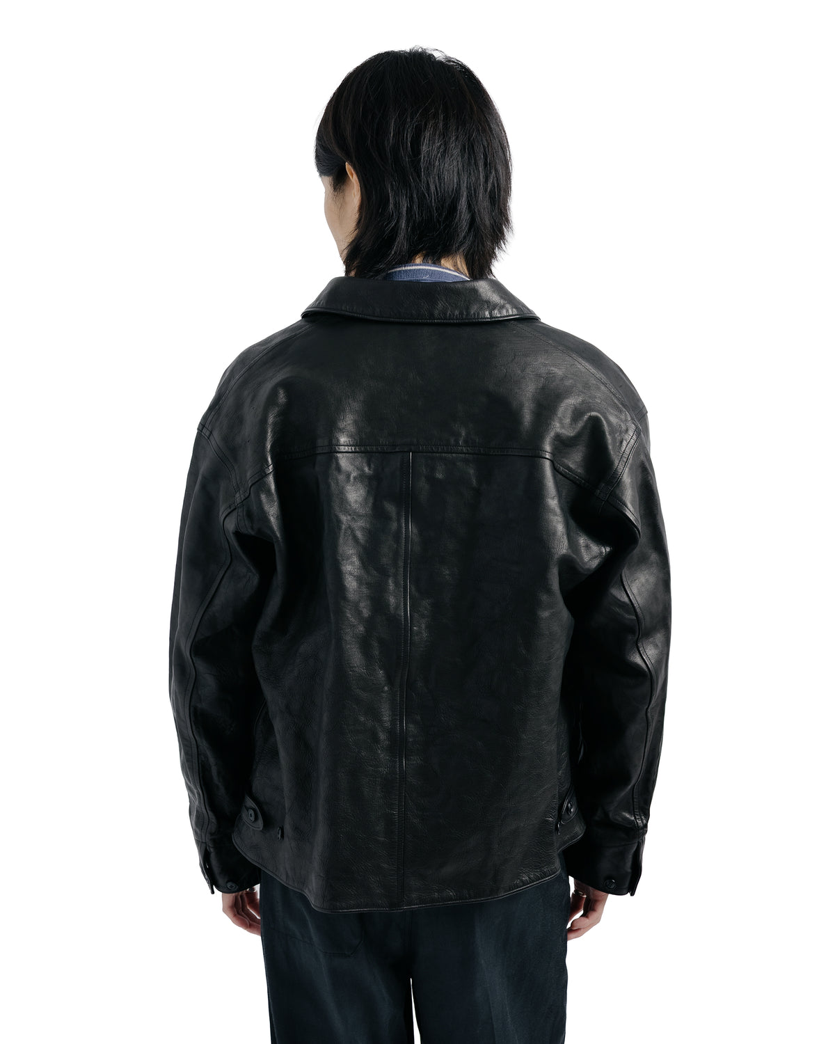 Old Joe Patina Horse-Hide Pinkerton Jacket Patina Black