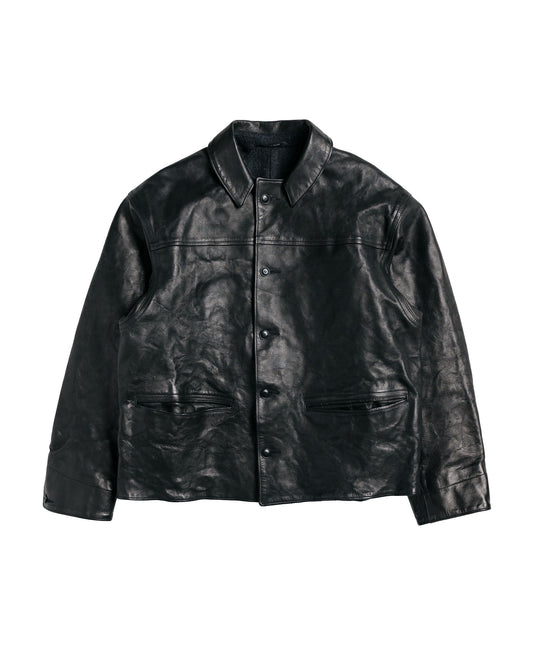 Old Joe Patina Horse-Hide Pinkerton Jacket Patina Black