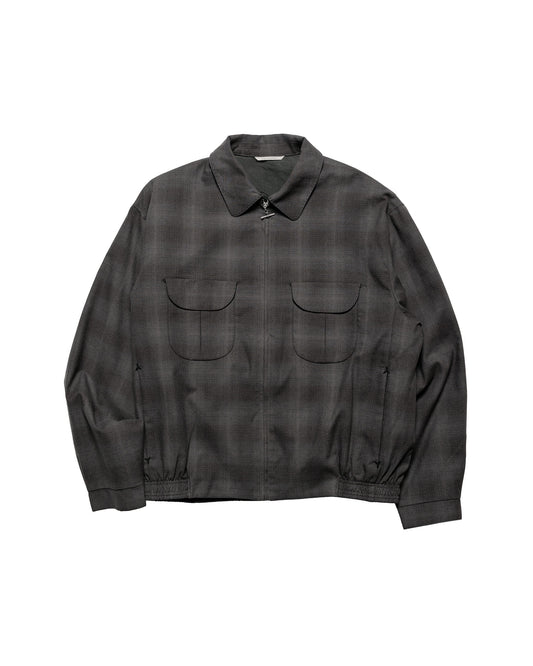 Old Joe Pleated-Pocket Ricky Jacket Graphite Plaid