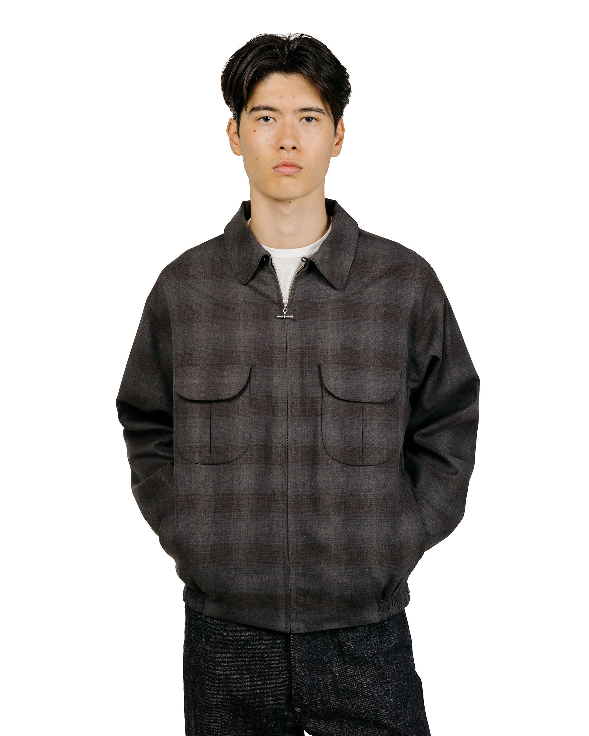 lost & found Old Joe Old Joe Pleated-Pocket Ricky Jacket Graphite Plaid