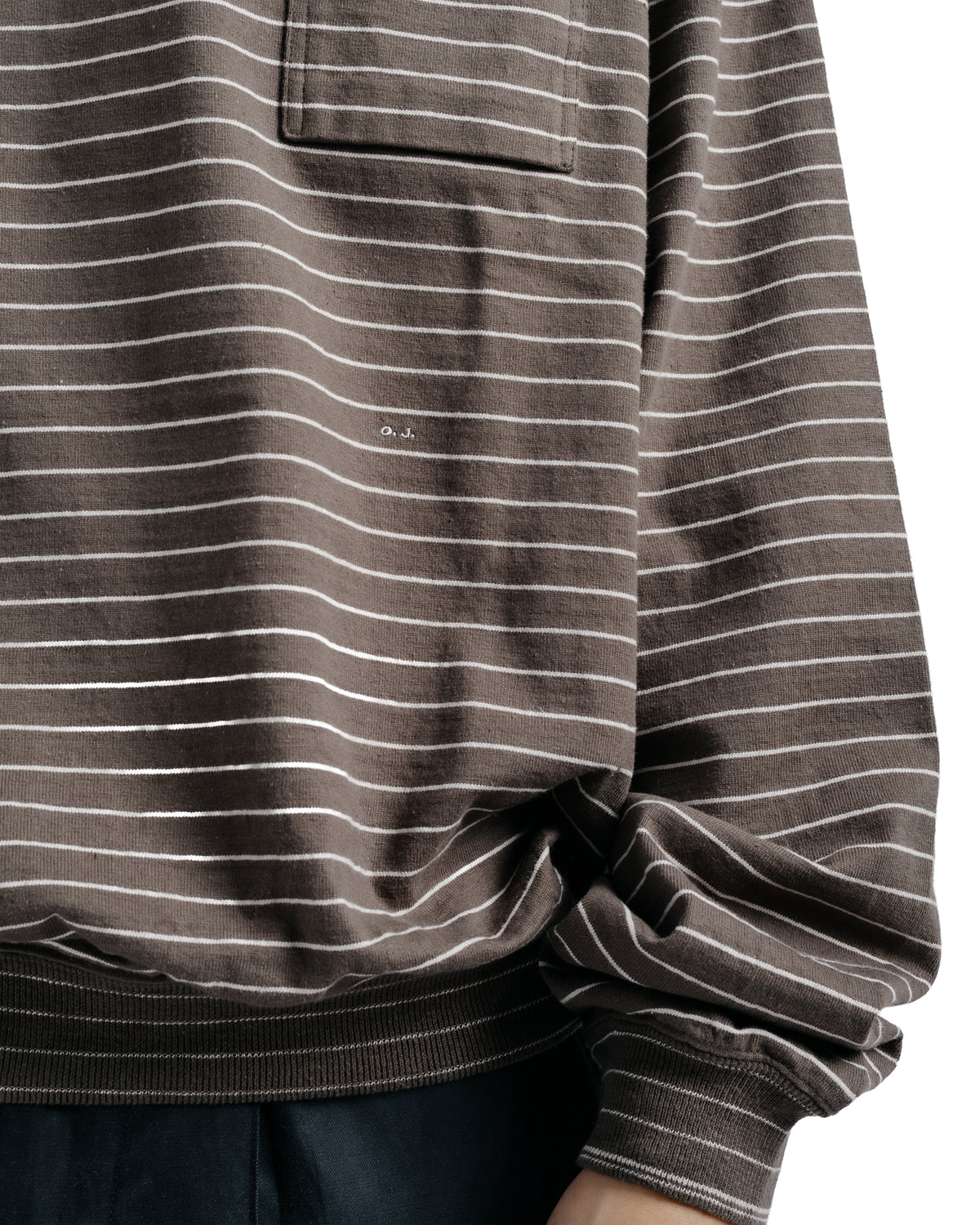 Old Joe Stripe Sports Tops (Long-Sleeve) Nutmeg