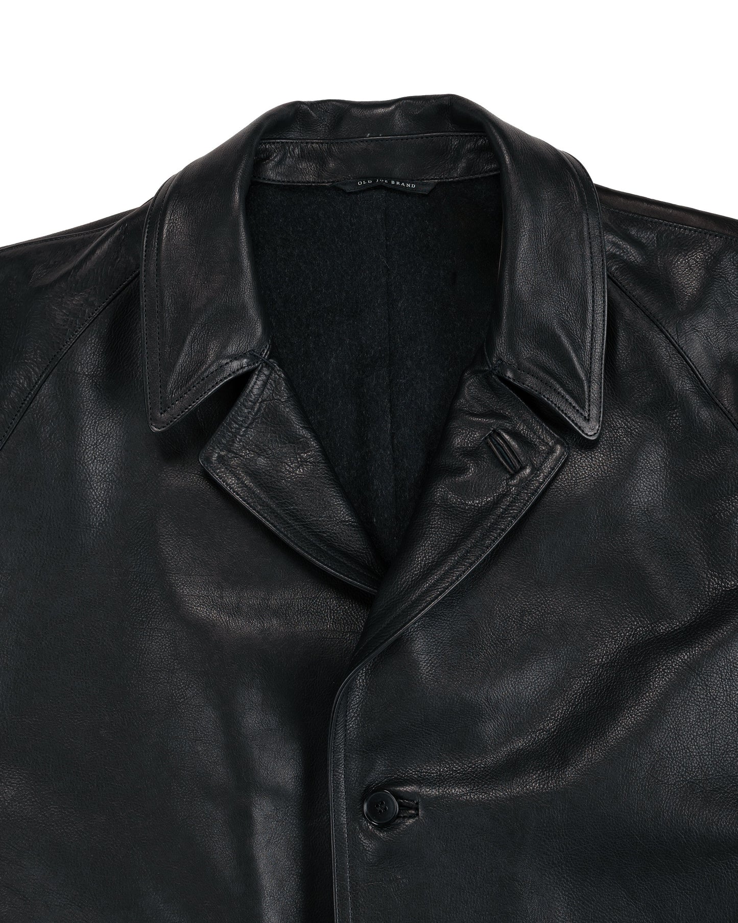 lost & found Old Joe Old Joe Stunning Leather Vehicle Coat (Italian Calf) Onyx Black