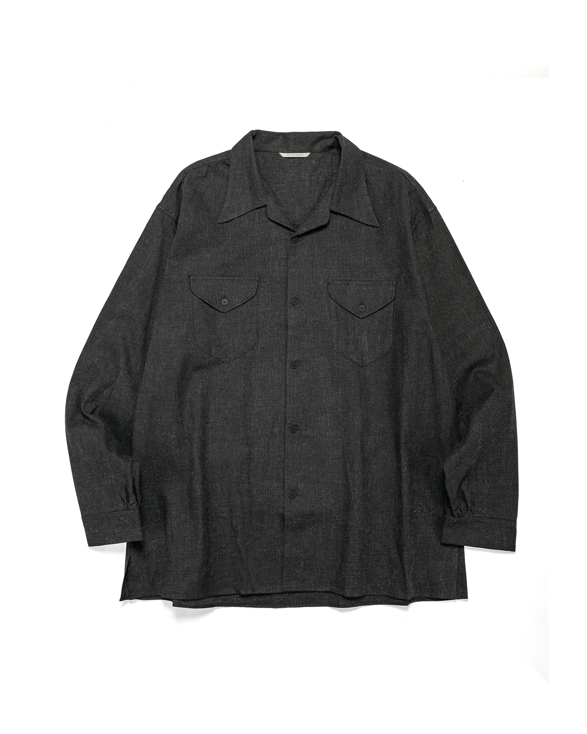lost & found Old Joe Old Joe Swallow Collar Sports Shirts Ink Black