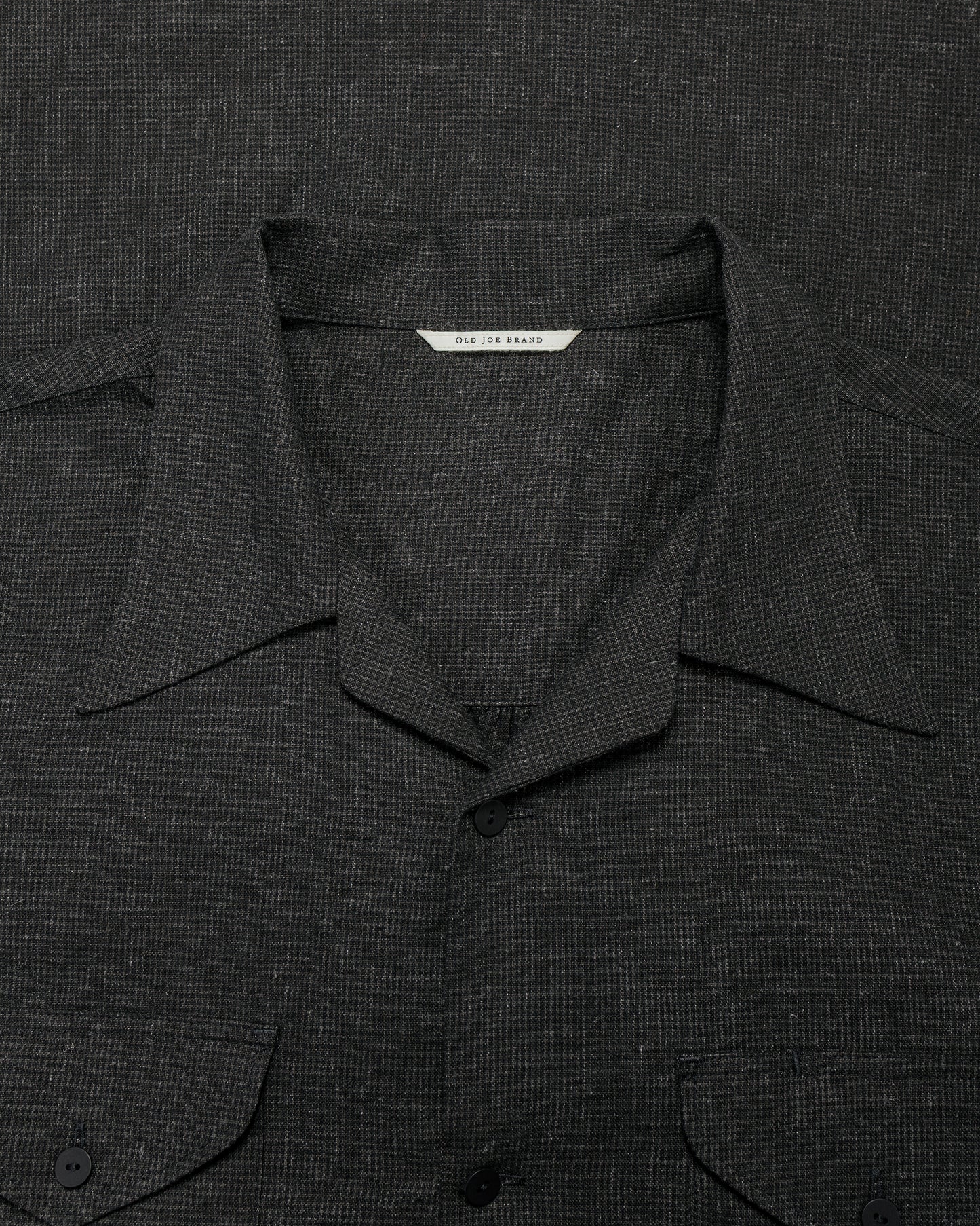 lost & found Old Joe Old Joe Swallow Collar Sports Shirts Ink Black