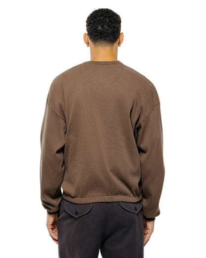 lost & found Old Joe Old Joe V-Neck Silk Nep Ribed Tops Bark
