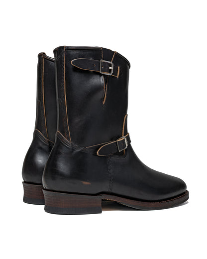 lost & found Old Joe Old Joe 'The Engineer' Artisan Leather Engineer Boots Black Brown Horse Butt