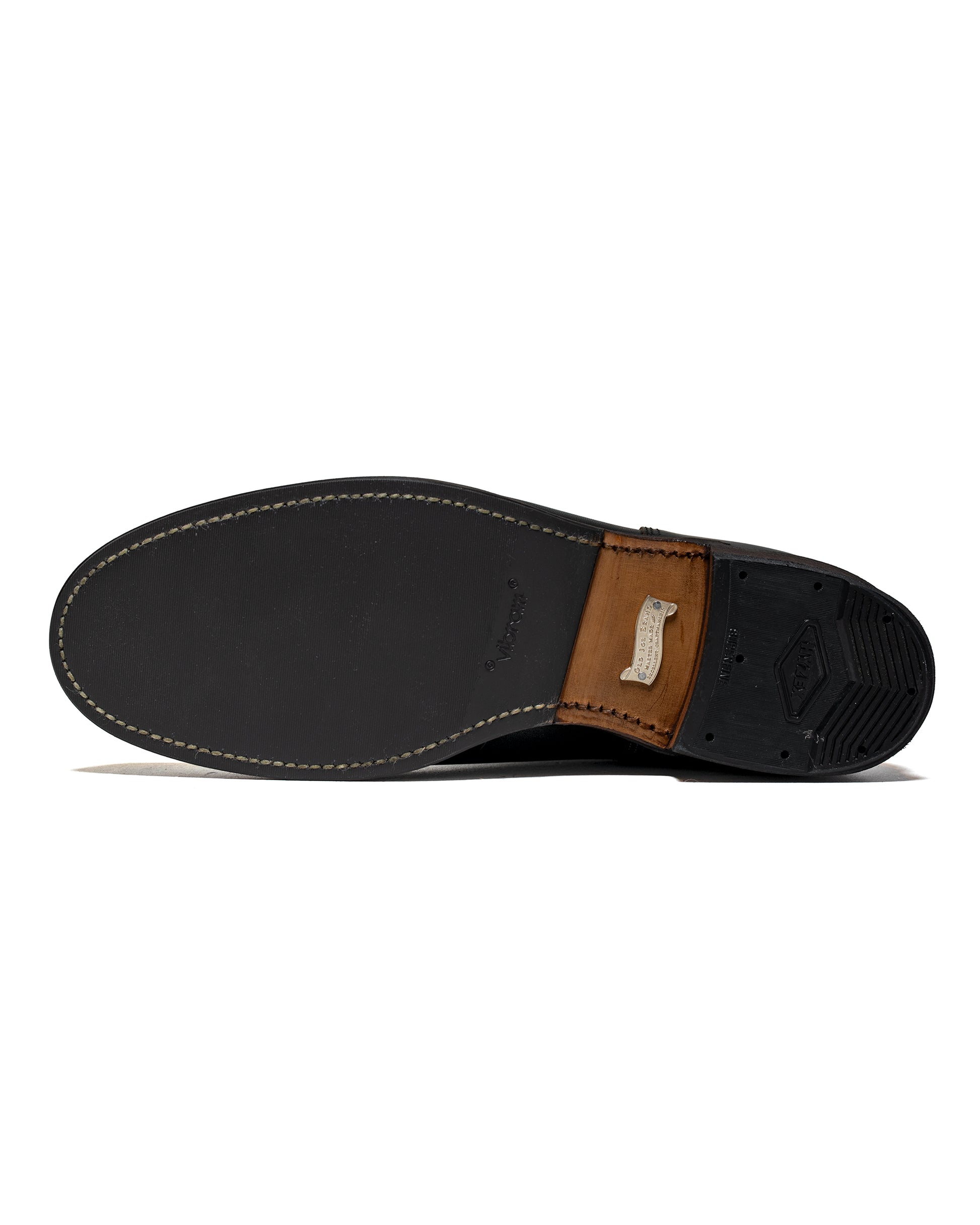 lost & found Old Joe Old Joe 'The Engineer' Artisan Leather Engineer Boots Black Brown Horse Butt