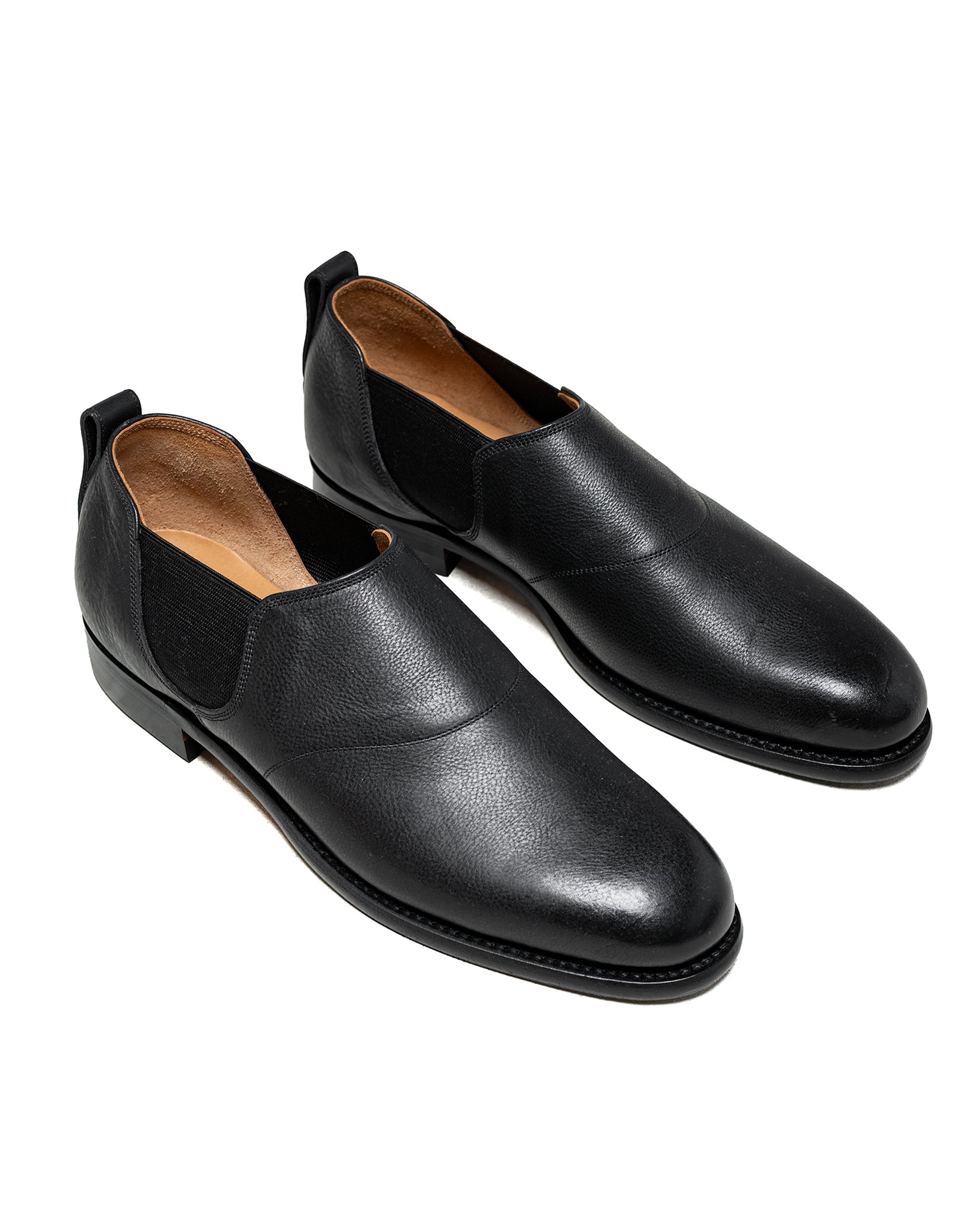 Old Joe "The Gardner" Artisan Leather Side-Gore Shoes Black