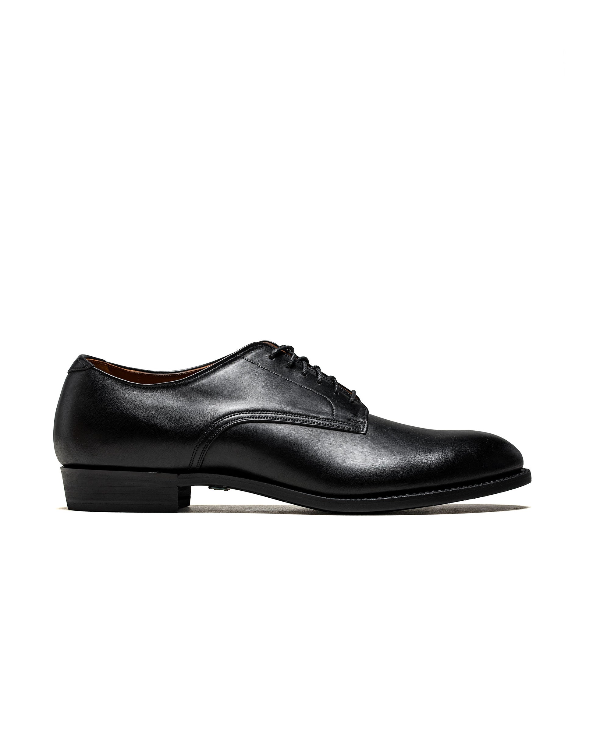 Old Joe "The Officer" Stunning Leather Oxford Shoes Black Brown Horsebutt
