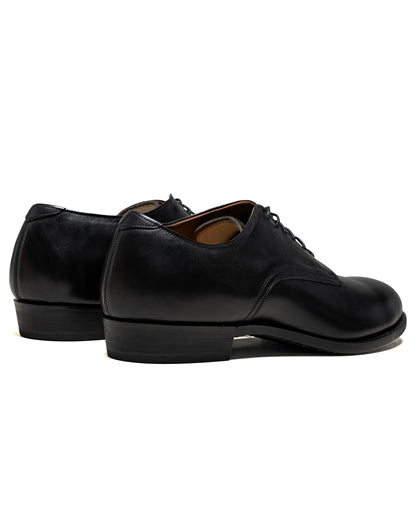 Old Joe "The Officer" Stunning Leather Oxford Shoes Black Brown Horsebutt