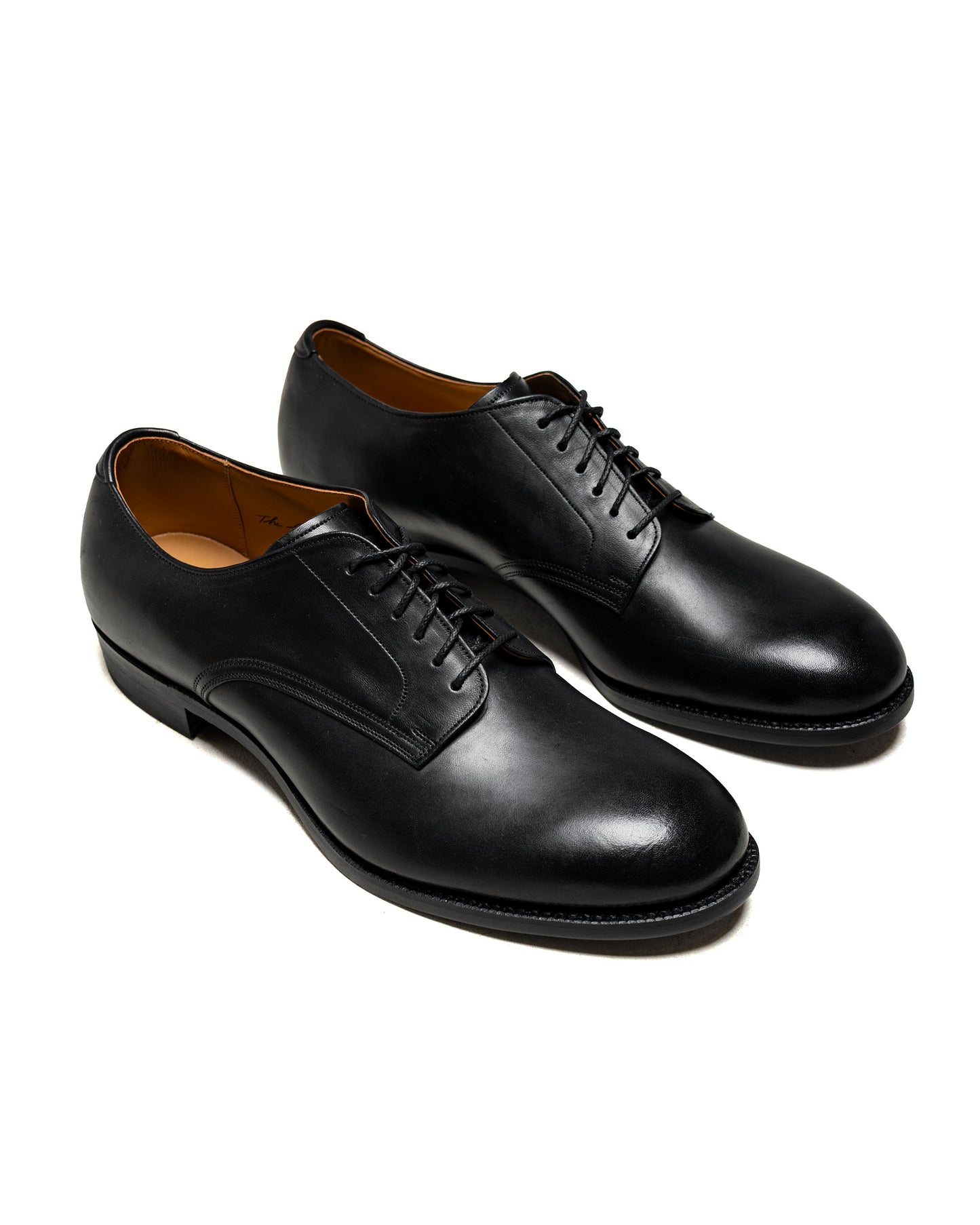Old Joe "The Officer" Stunning Leather Oxford Shoes Black Horsebutt