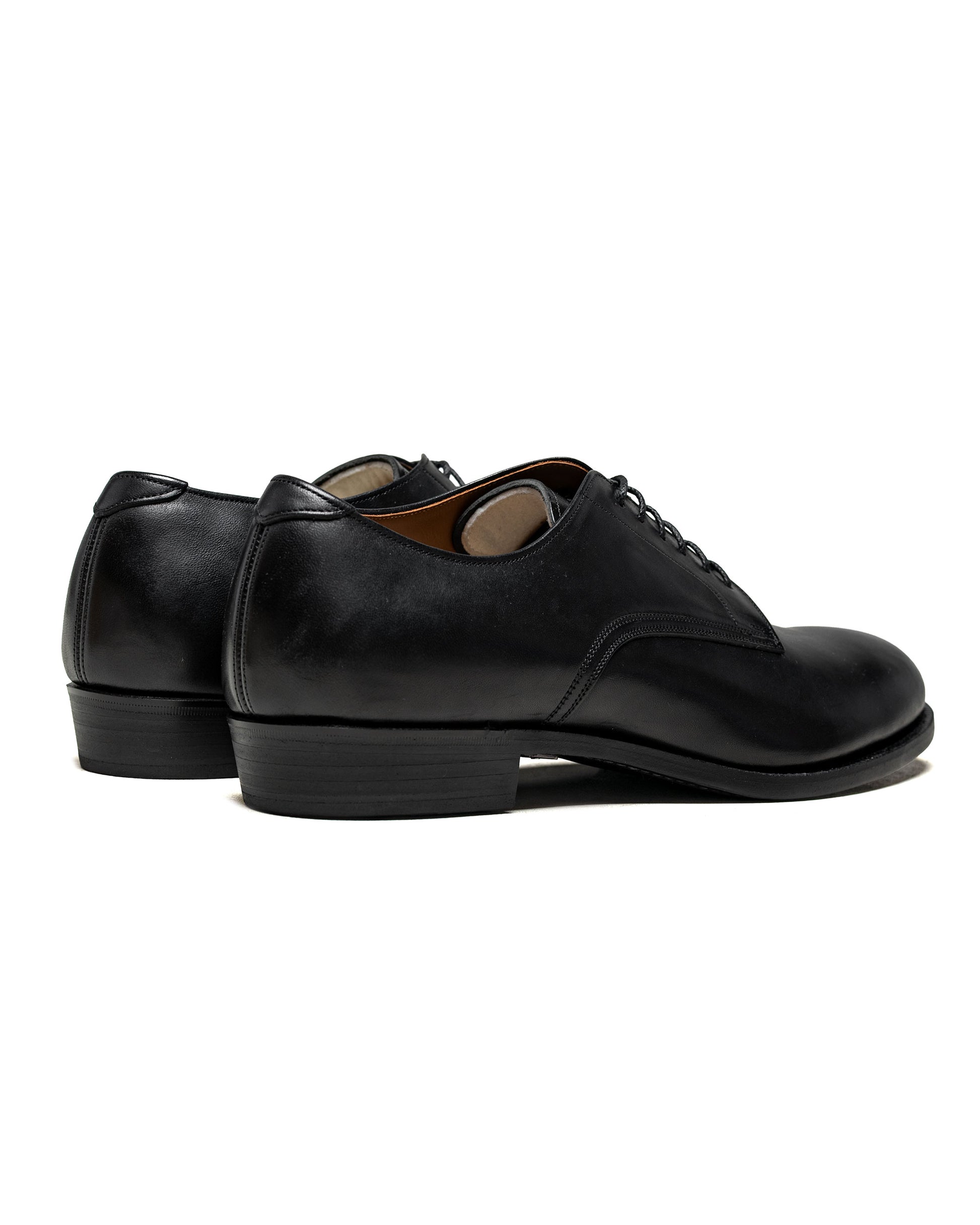 Old Joe "The Officer" Stunning Leather Oxford Shoes Black Horsebutt