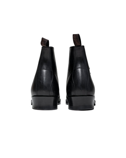 lost & found Old Joe Old Joe 'The Welder' Stunning Leather Monkey Boots Black Horse Butt