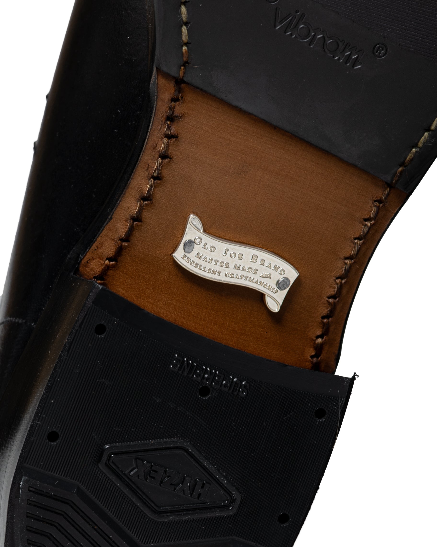 lost & found Old Joe Old Joe 'The Welder' Stunning Leather Monkey Boots Black Horse Butt