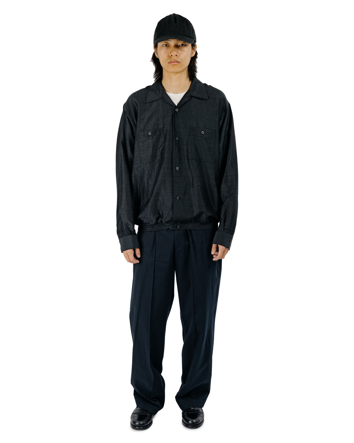 Old Joe Front Tuck Army Trouser Graphite