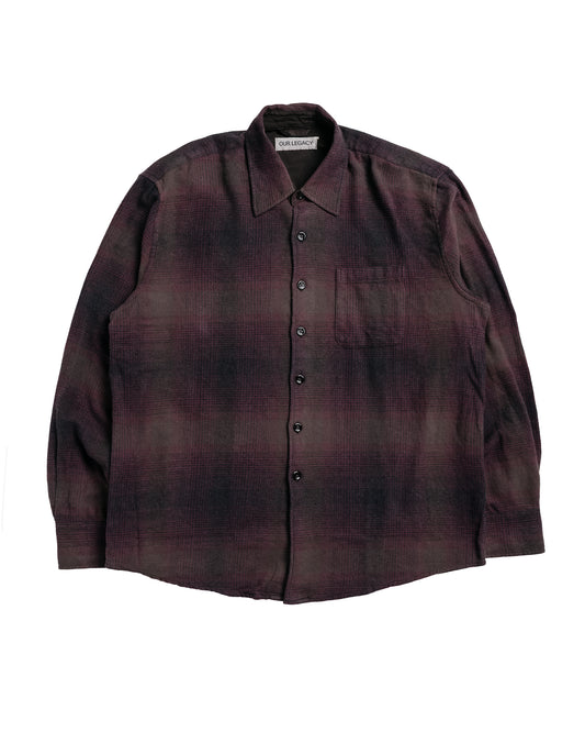 Our Legacy Above Shirt Cordial Dusk Check Grain Weave
