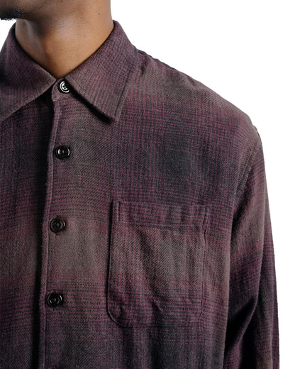 Our Legacy Above Shirt Cordial Dusk Check Grain Weave