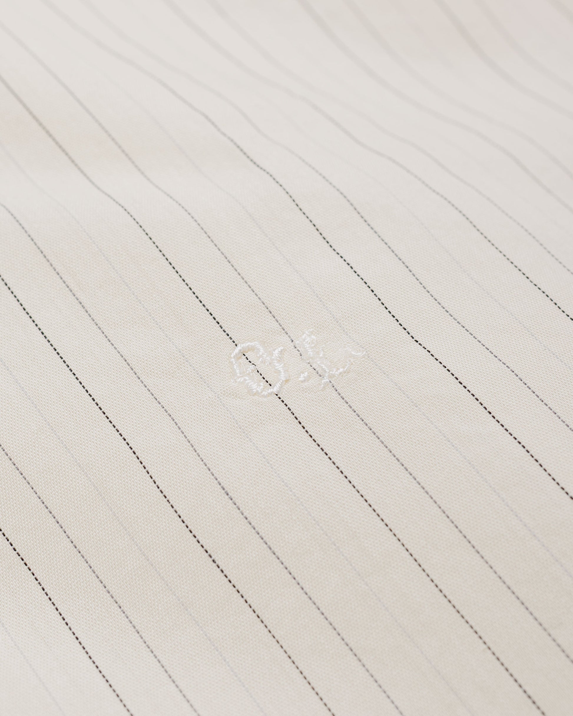 Our Legacy Above Shirt Faded Bone Windstripe Lyocell