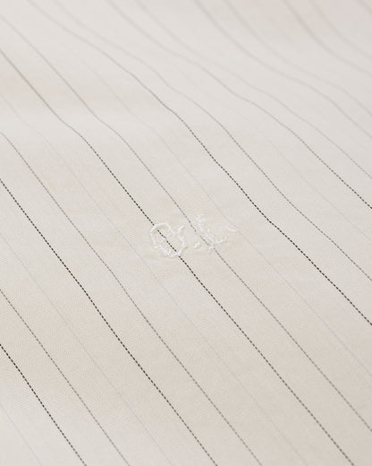 Our Legacy Above Shirt Faded Bone Windstripe Lyocell