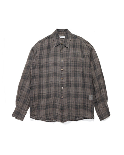 lost & found Our Legacy Our Legacy Above Shirt Penumbra Check Sheercoat Linen