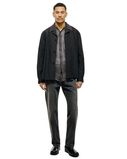 lost & found Our Legacy Our Legacy Above Shirt Penumbra Check Sheercoat Linen