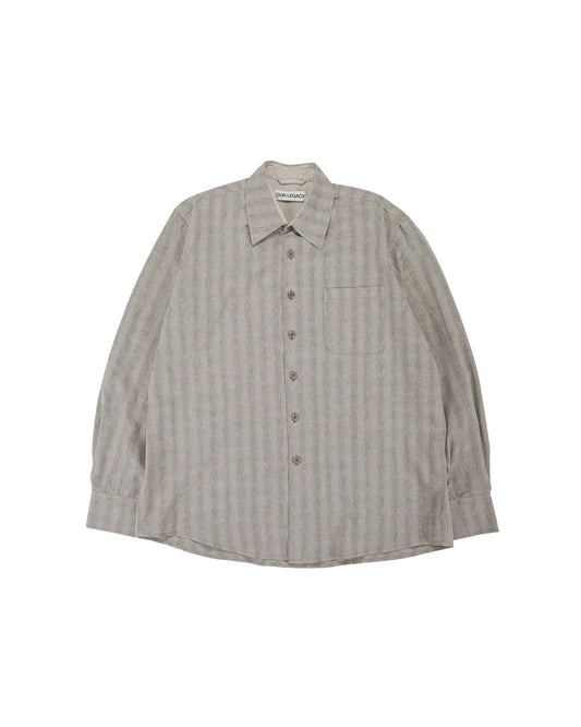 lost & found Our Legacy Our Legacy Above Shirt Sage Trail Check Dryline Weave