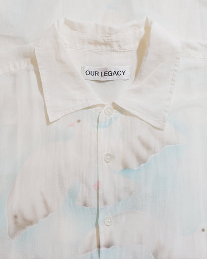 lost & found Our Legacy Our Legacy Adorn Shirt Sea View Print Cotton Silk