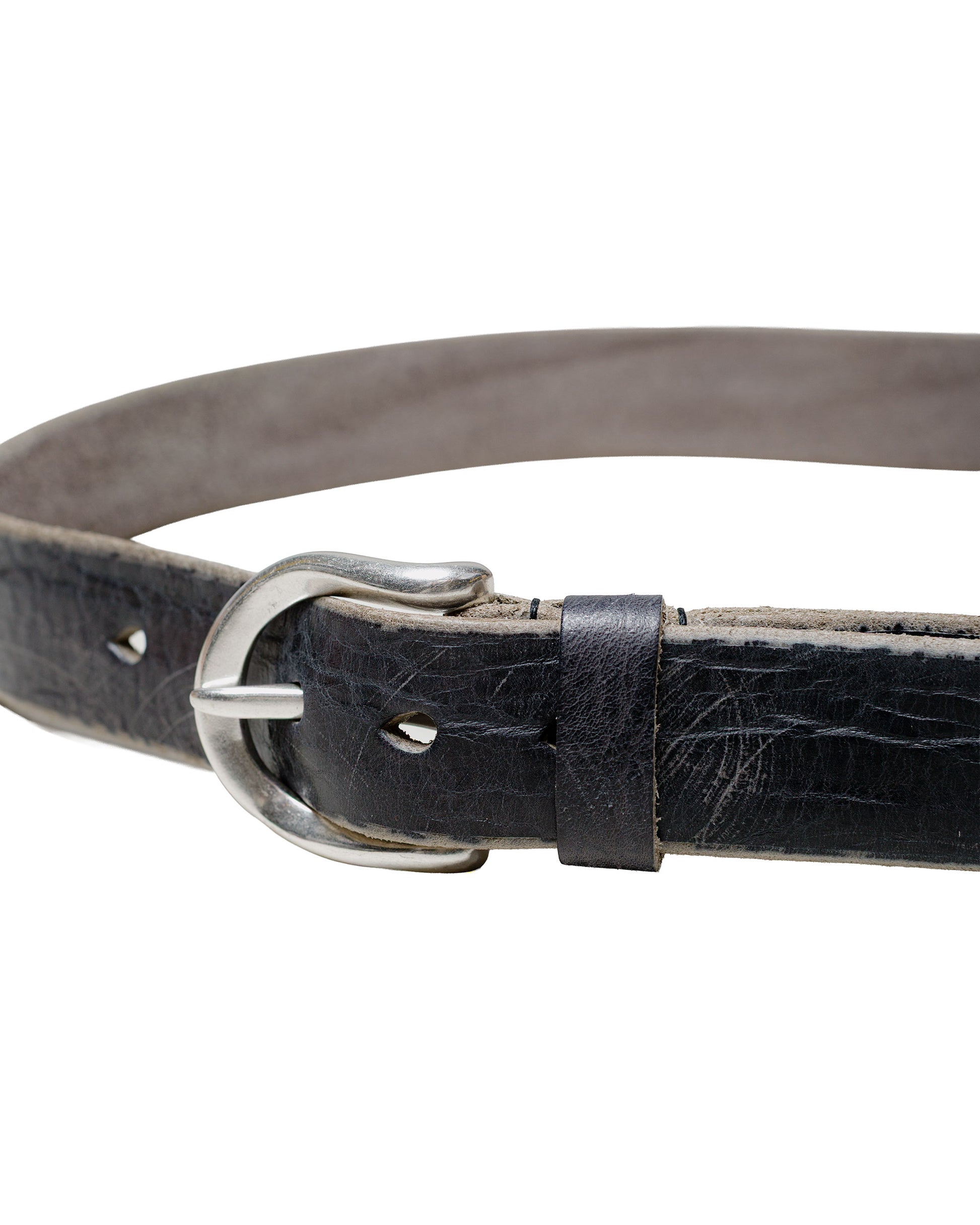 lost & found Our Legacy Our Legacy Belt 3.5CM Soft Coal Torn Bovine