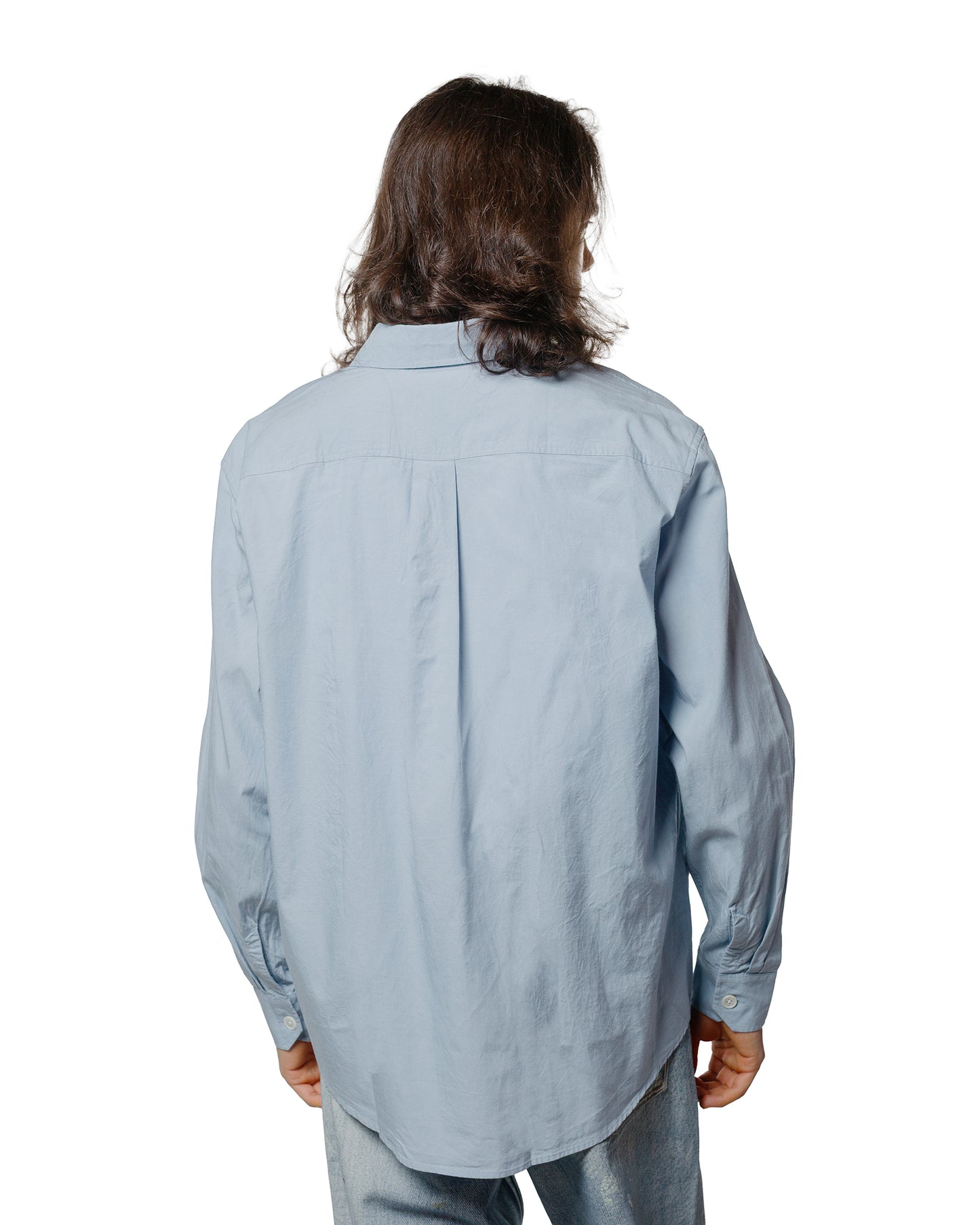 lost & found Our Legacy Our Legacy Beyond Shirt Powder Blue Liquid Poplin