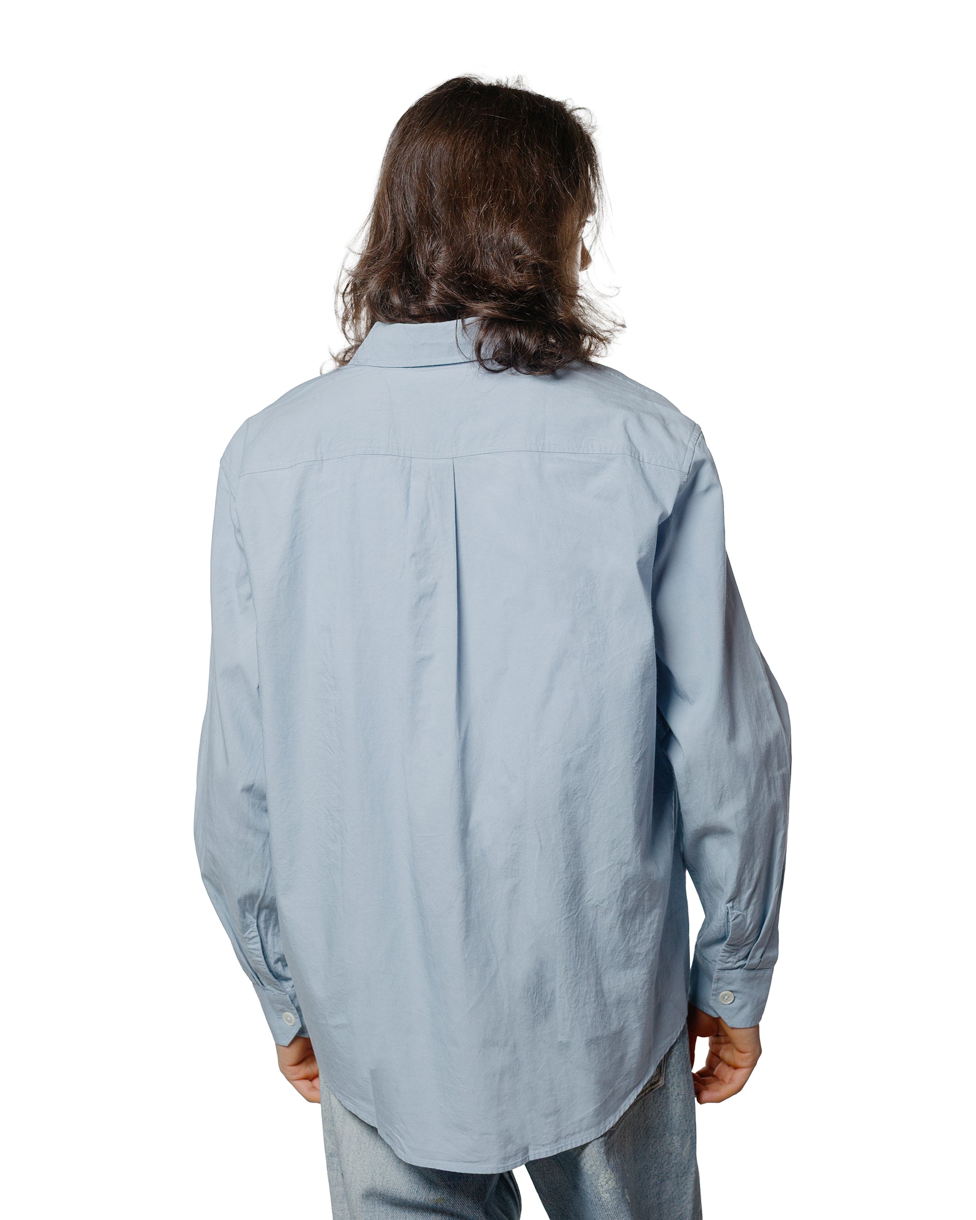 lost & found Our Legacy Our Legacy Beyond Shirt Powder Blue Liquid Poplin
