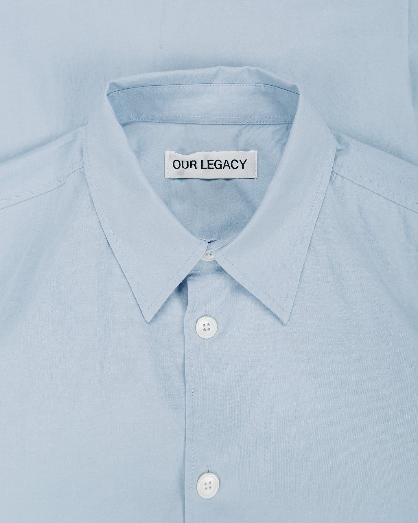 lost & found Our Legacy Our Legacy Beyond Shirt Powder Blue Liquid Poplin