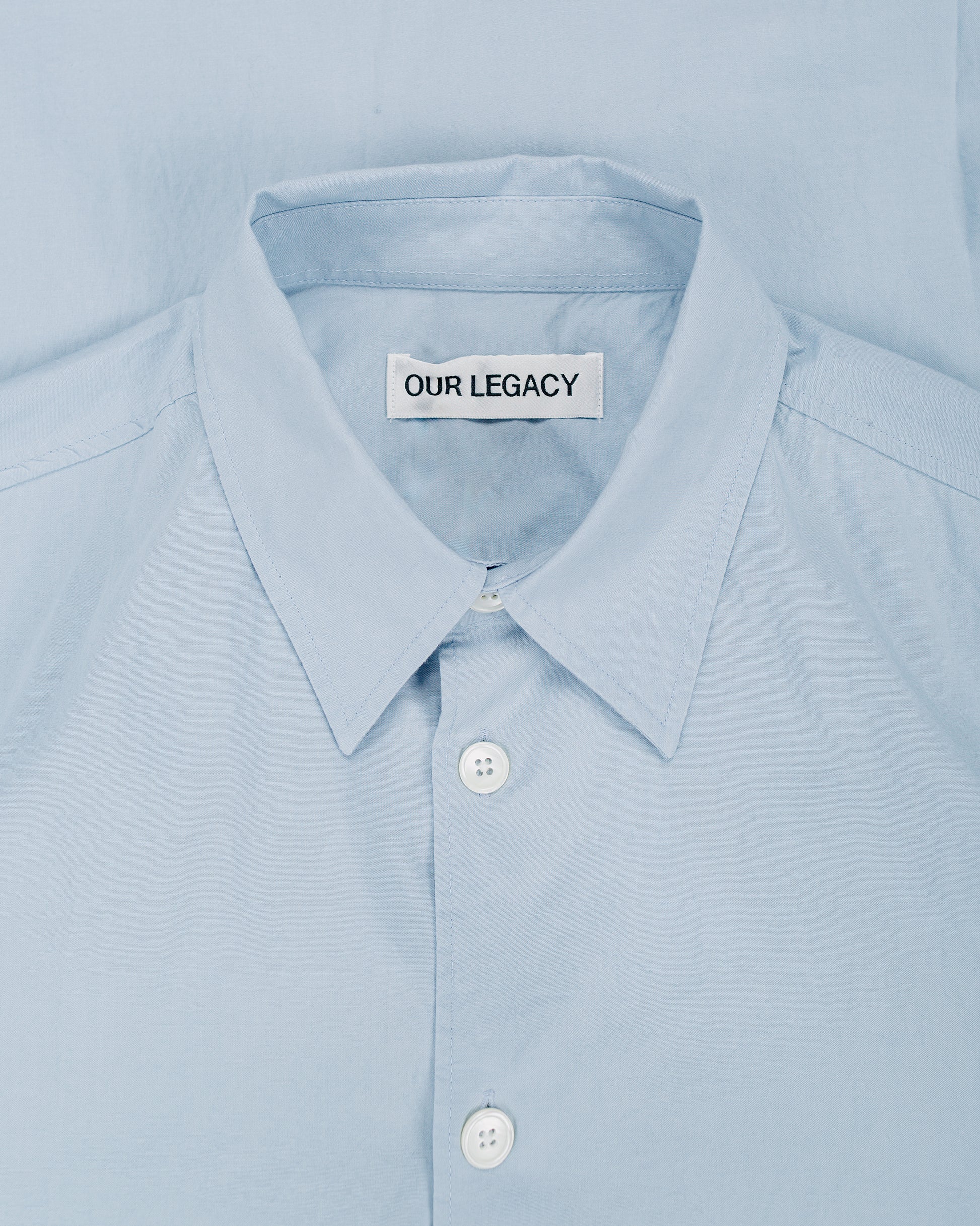 lost & found Our Legacy Our Legacy Beyond Shirt Powder Blue Liquid Poplin