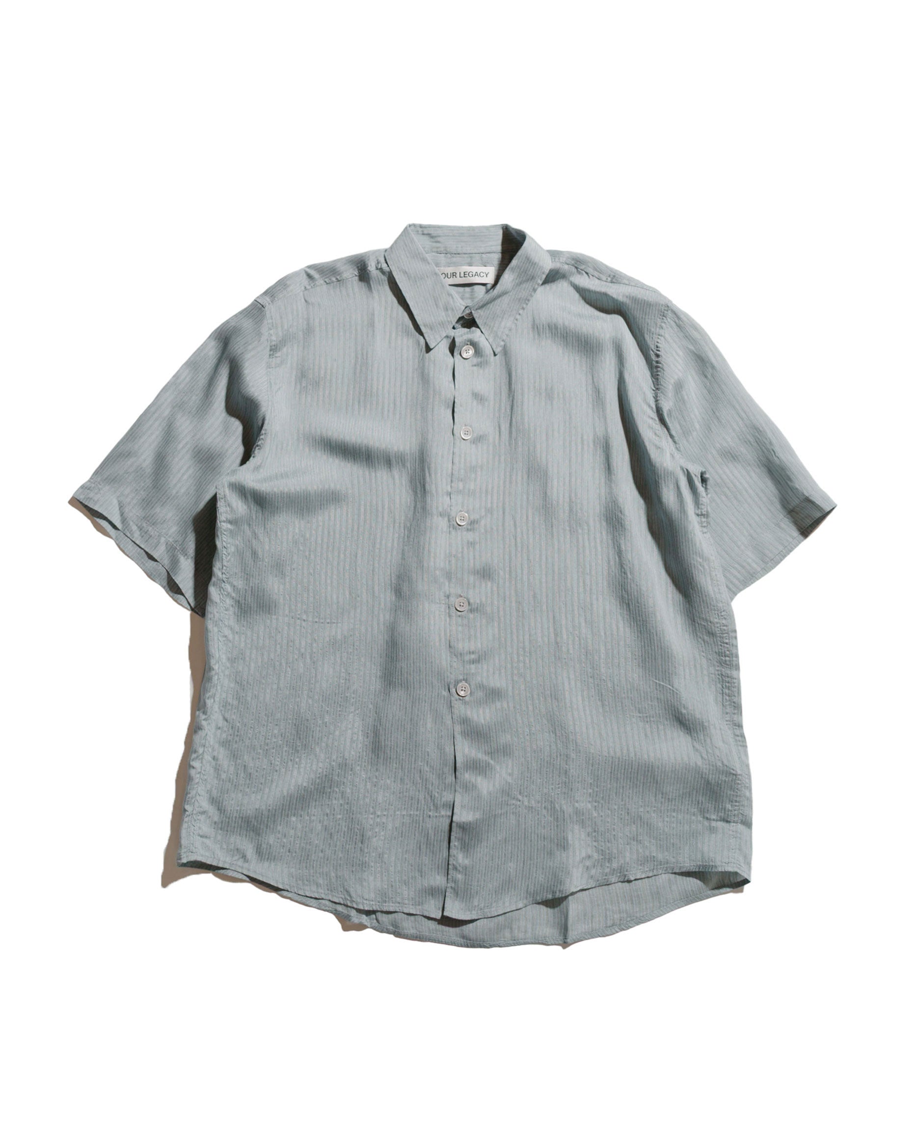 lost & found Our Legacy Our Legacy Beyond Shirt Shortsleeve Geo Stripe Ceremonial Viscose