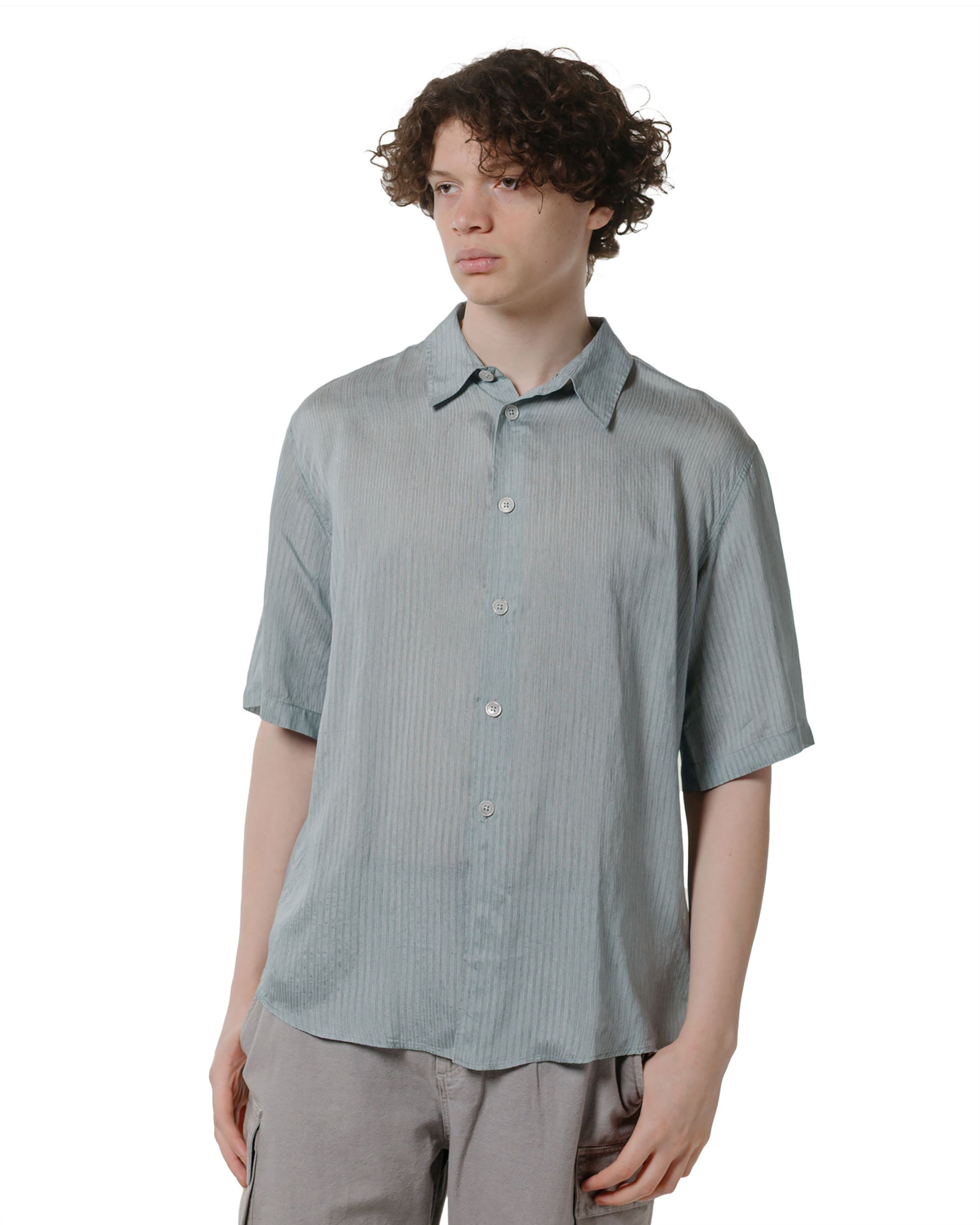 lost & found Our Legacy Our Legacy Beyond Shirt Shortsleeve Geo Stripe Ceremonial Viscose