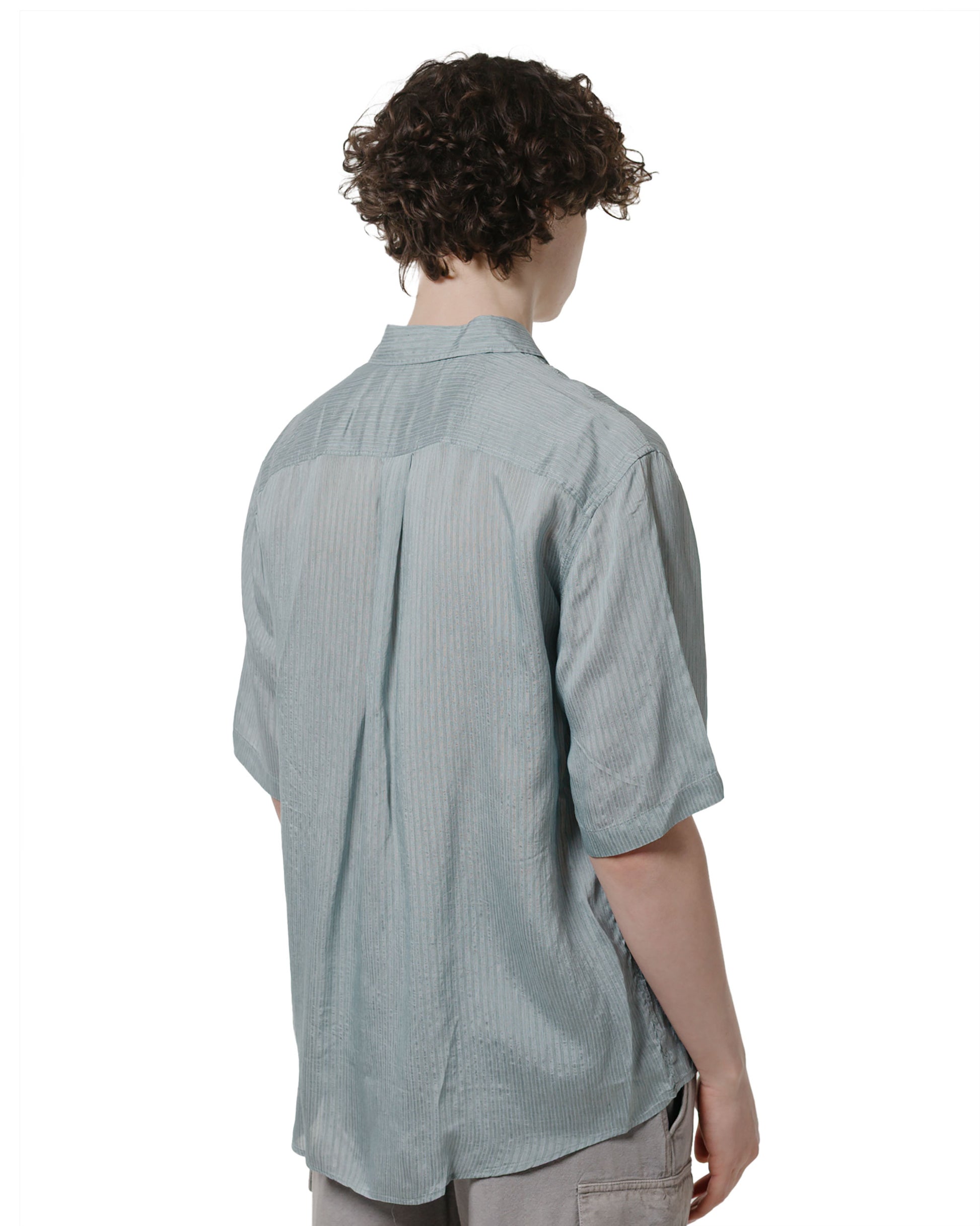 lost & found Our Legacy Our Legacy Beyond Shirt Shortsleeve Geo Stripe Ceremonial Viscose