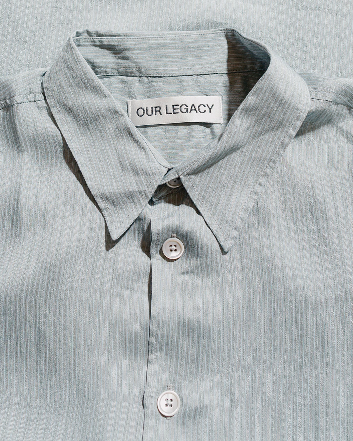 lost & found Our Legacy Our Legacy Beyond Shirt Shortsleeve Geo Stripe Ceremonial Viscose