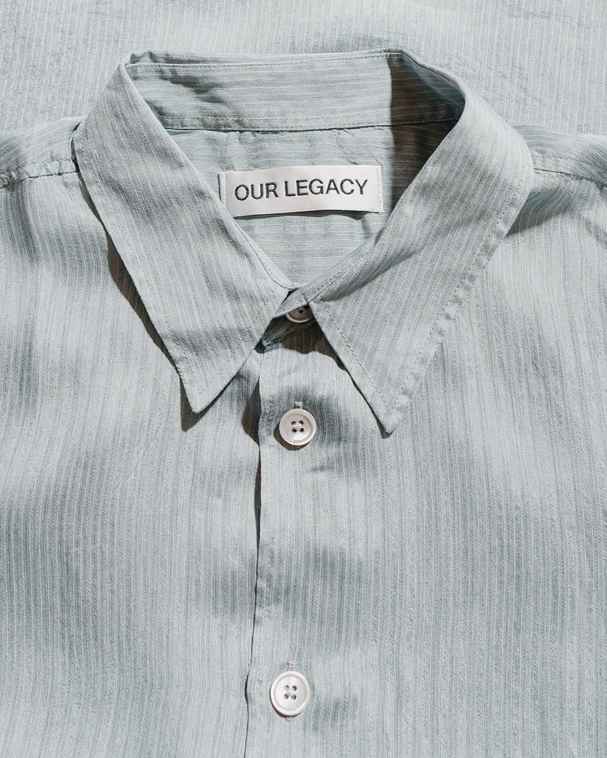 lost & found Our Legacy Our Legacy Beyond Shirt Shortsleeve Geo Stripe Ceremonial Viscose