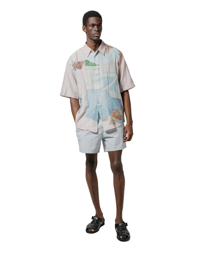 lost & found Our Legacy Our Legacy Beyond Shirt Shortsleeve Marina Vista Print Cotton Silk