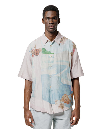 lost & found Our Legacy Our Legacy Beyond Shirt Shortsleeve Marina Vista Print Cotton Silk