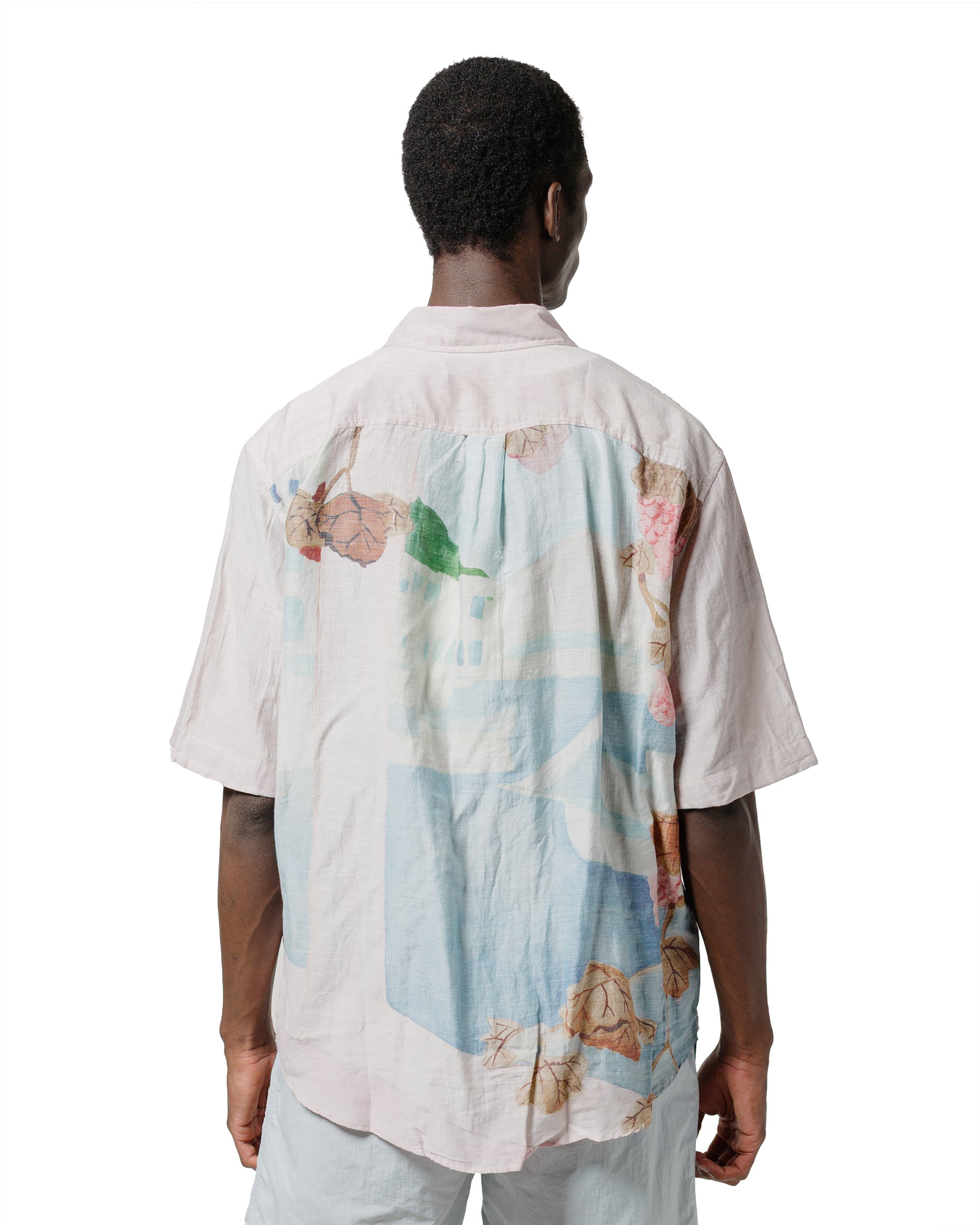 lost & found Our Legacy Our Legacy Beyond Shirt Shortsleeve Marina Vista Print Cotton Silk