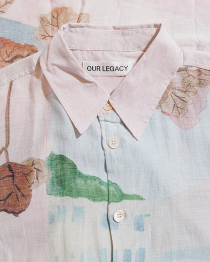 lost & found Our Legacy Our Legacy Beyond Shirt Shortsleeve Marina Vista Print Cotton Silk