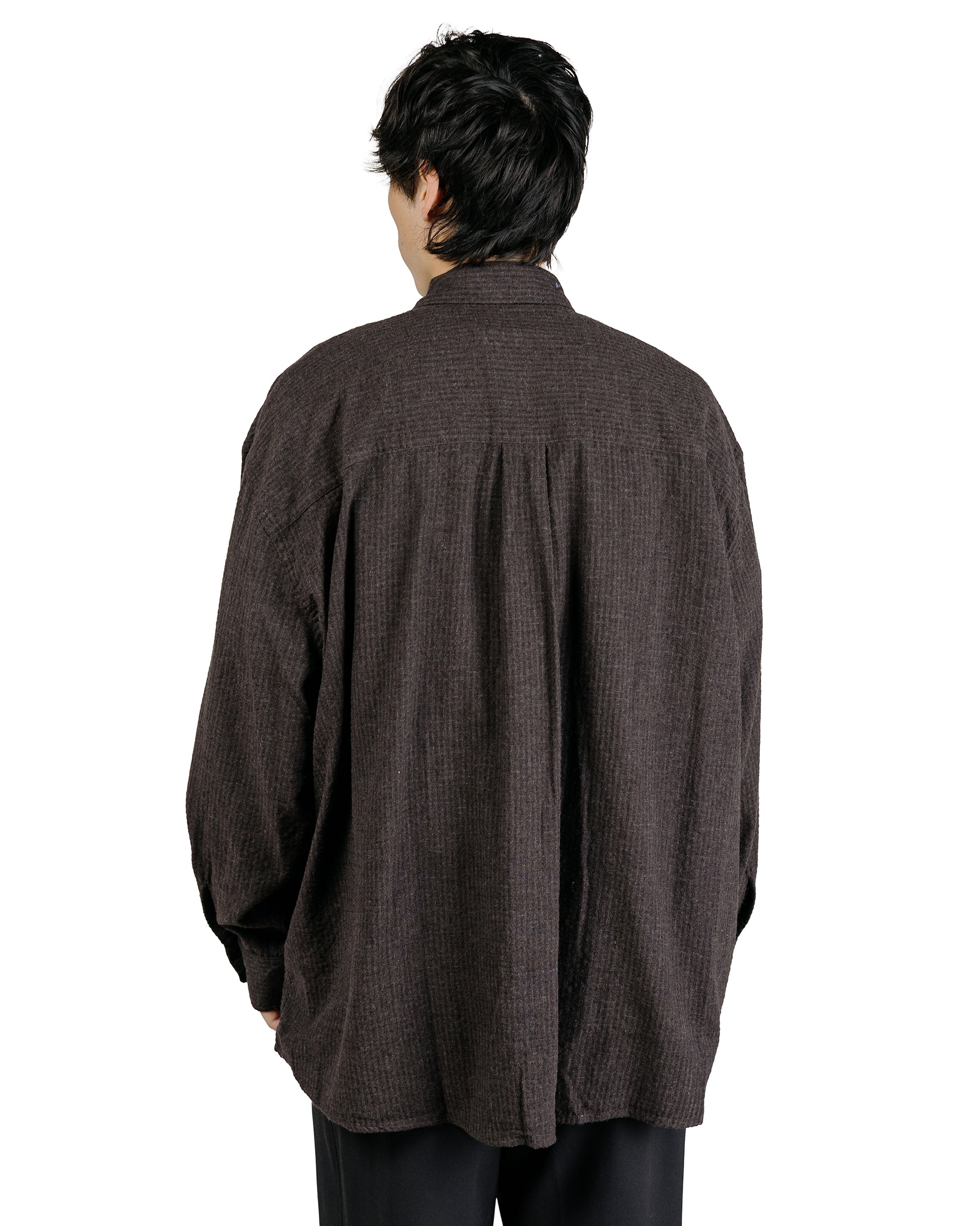 Our Legacy Borrowed Shirt Truffle Check Grid Cloth