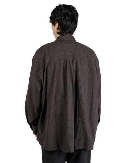 Our Legacy Borrowed Shirt Truffle Check Grid Cloth