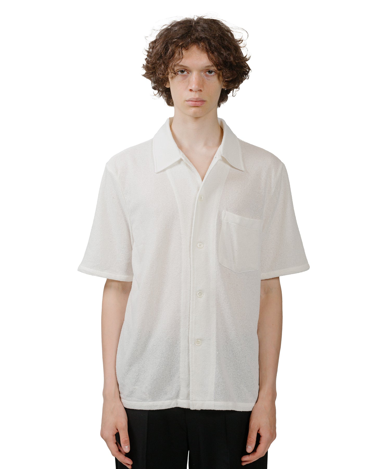 lost & found Our Legacy Our Legacy Box Shirt Shortsleeve White Boucle