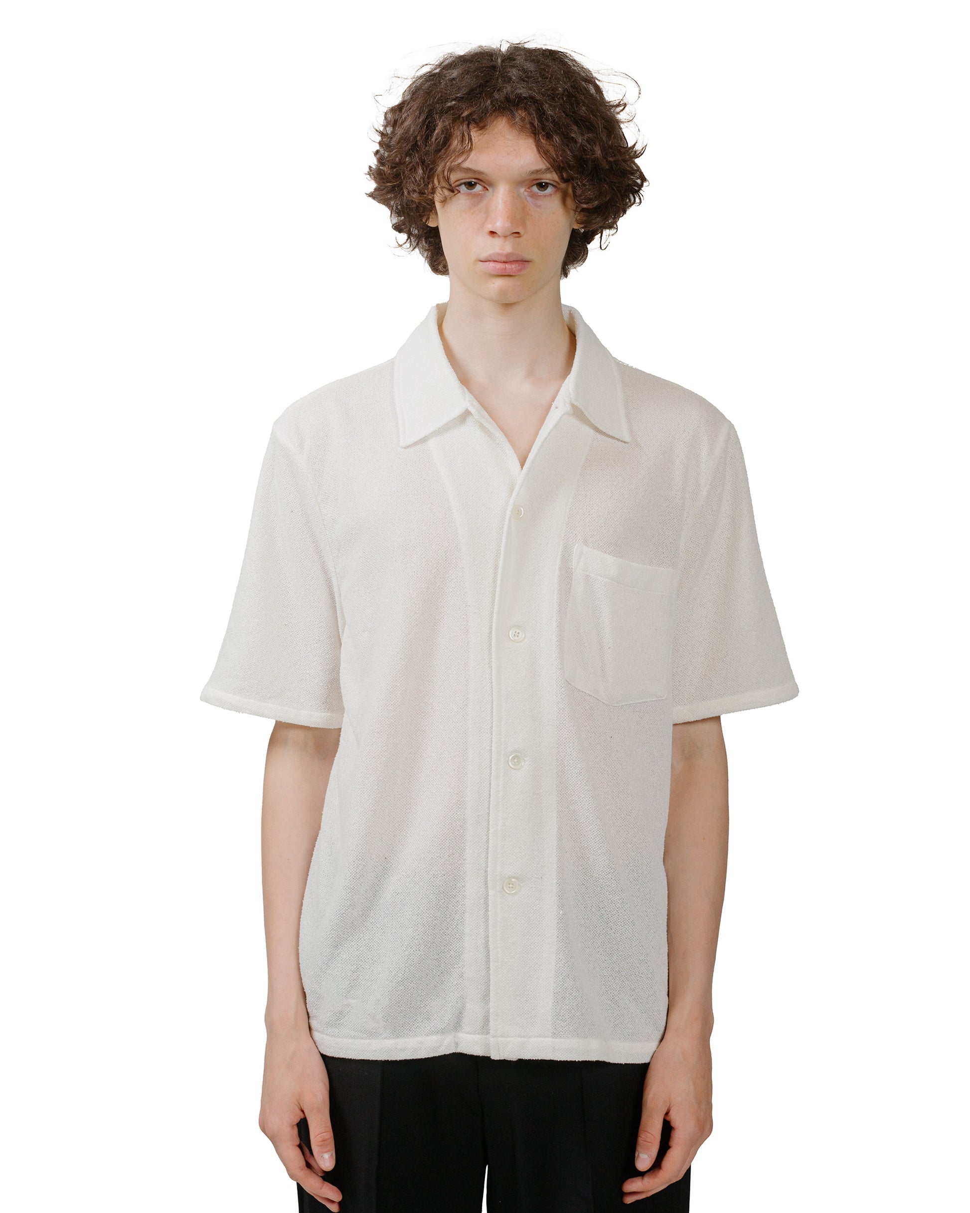 lost & found Our Legacy Our Legacy Box Shirt Shortsleeve White Boucle