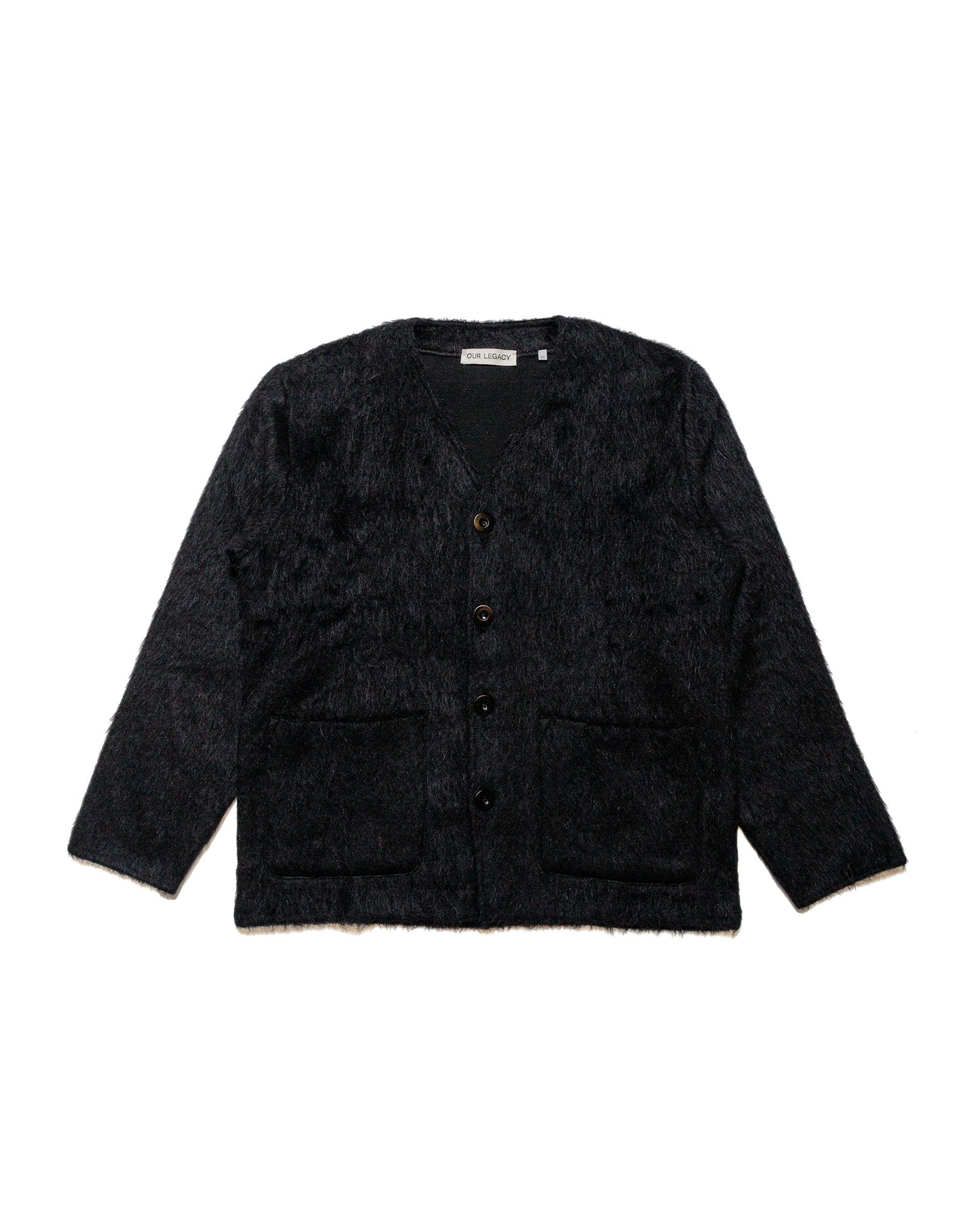 lost & found Our Legacy Our Legacy Cardigan Black Mohair