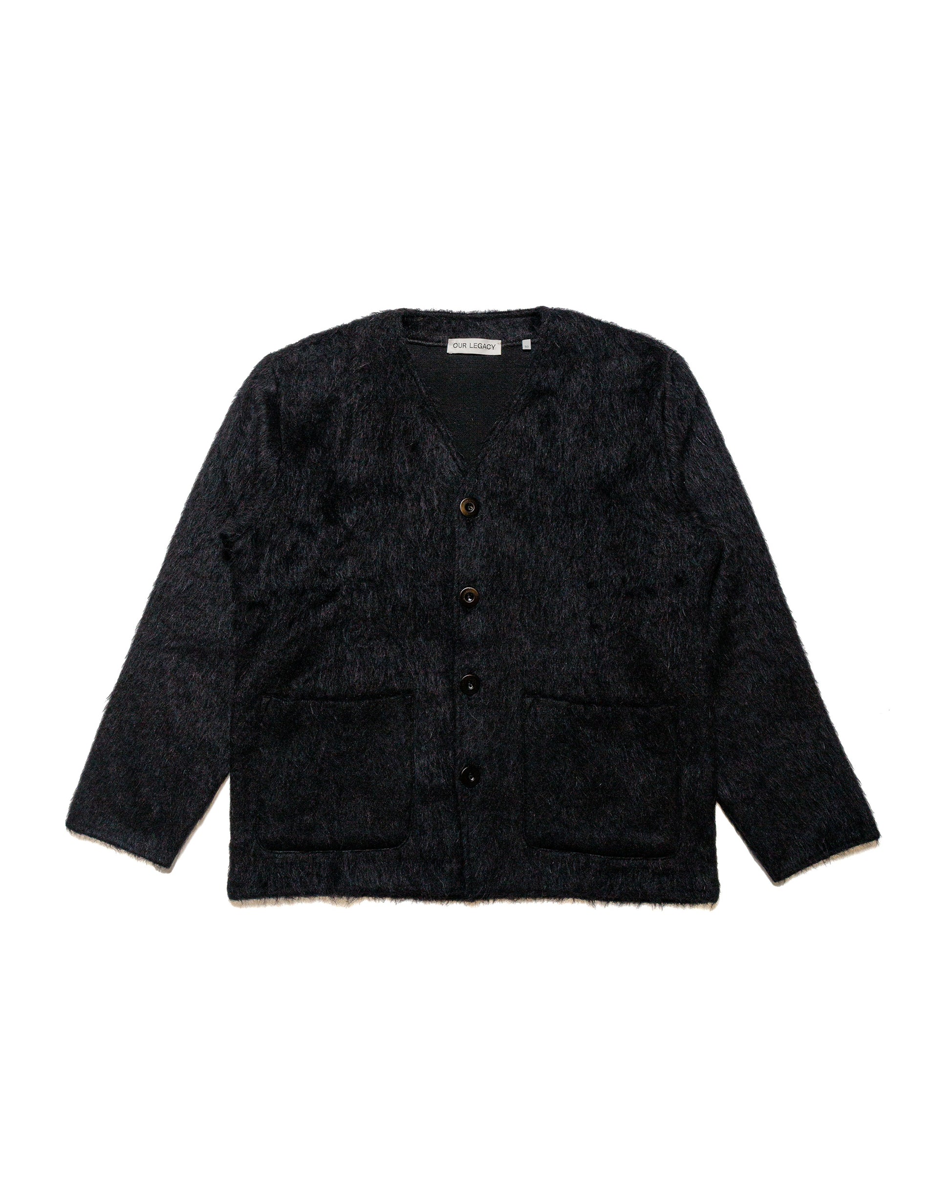 lost & found Our Legacy Our Legacy Cardigan Black Mohair